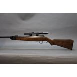 A Webley Falcon cal 22 break barrel air rifle,