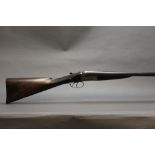Charles Boswell a 12 bore side by side shotgun, with 28" sleeved barrels, steel on Damascus,