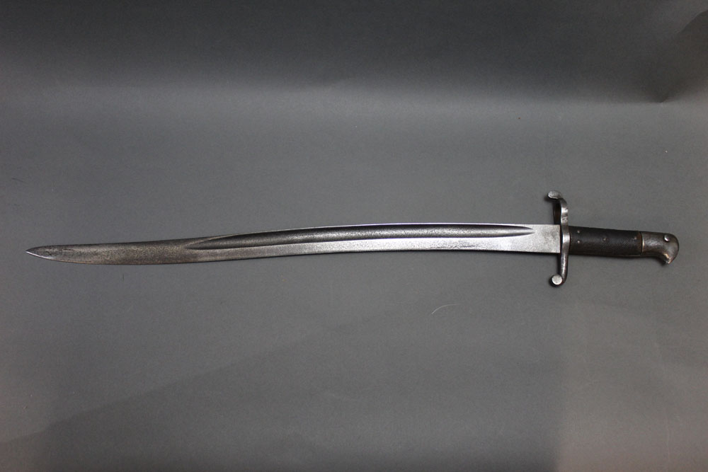A Pattern 1860 sword bayonet. Overall length 28", blade length 22 3/4". - Image 3 of 3