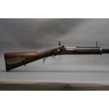 A 451 percussion sporting rifle of Whitworth Military Rifle type, signed George Armstrong Cradock,