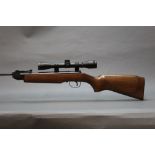 A Weihrauch model HW25 L cal 177 break barrel air rifle, of small form for a child,