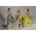 Three figural ornaments, to comprise Royal Doulton Pretty Ladies Summer,