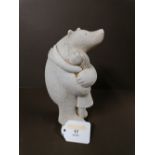 A Paul Smith ceramic figurative sculpture entitled 'Wild Honey', in the form of an embracing bear,