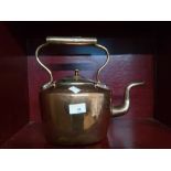 A 19th century copper kettle