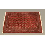 An Indian Bokhara silky pile rug,