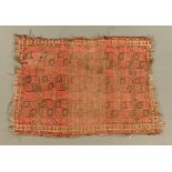An antique Persian rug,