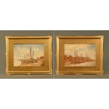 Francis B Tighe, a pair of watercolours "High Tide Rye" and "The Jetty Rye".
