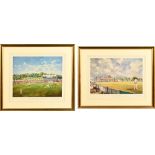 A pair of Jocelyn Galsworthy limited edition prints "Hampshire Cricket Club" and "The Hampshire