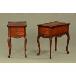 A pair of George Fennell & Co sofa or bedside side tables,