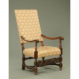 A late 19th/early 20th century armchair,
