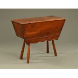 An early 19th century oak dough bin,