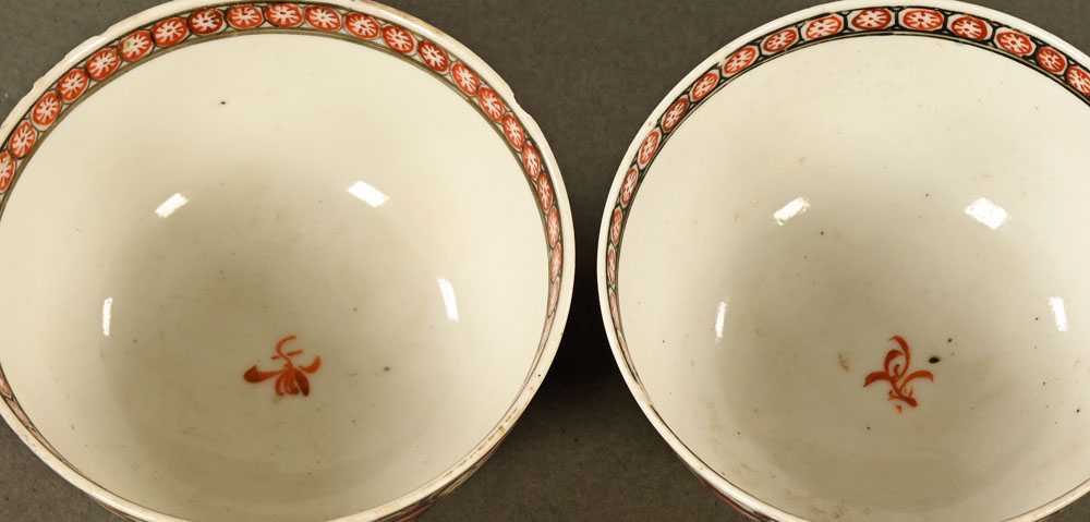 Four Chinese porcelain tea bowls various. - Image 2 of 4