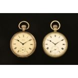 A military issue nickel cased gentleman's pocket watch, together with a Smiths pocket watch,