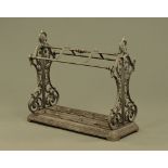 A Victorian style cast metal country house stick stand,