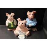 3 Natwest wade pig money banks