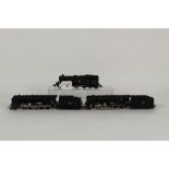 Three Hornby and Hornby Dublo 00 gauge model locomotives and tenders,