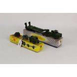 Two Dinky military model vehicles, to comprise a 25-pounder gun unit (697), with artillery tractor,