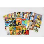 A group of +/- 40 comics, to include "Judge Dredd", "Tiger-Man", "The Adventures of Dr Doolittle",