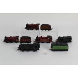 A small group of 00 gauge model locomotives,