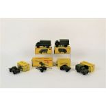 A group of Dinky diecast military model vehicles with boxes, to comprise a 5.