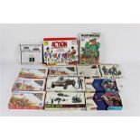 A small quantity of mixed models kits, some opened, and to include Esci, Tamiya, and Action Packs,