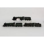 Three Mainline, Triang, and Lima 00 gauge model locomotives and tenders,