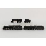 Three Mainline and Triang model locomotives and tenders,