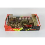 A box of metal and plastic Royal state coach models,