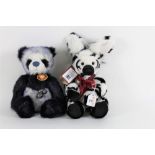 Two Charlie bears, to comprise "Tiffy", with navy blue and white plush body, and "Humbug",