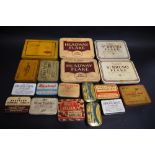 Box of vintage tins to include tobacco and sweet tins