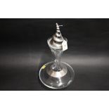 A Royal Selangor pewter and glass decanter
