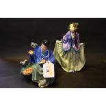 Two Royal Doulton figural ornaments to comprise Tuppence a Bag and Sweet Anne