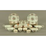 An 18th century Chinese export Qianlong part dinner service,