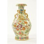 A late 19th century style Cantonese vase,