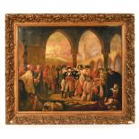 In the manner of Antoine-Jean Gros (1771-1835), Napoleon visiting the pest house in Jaffa,