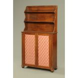 A 19th century mahogany chiffonier, with shelved superstructure,