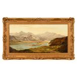 Charles Leslie (1839-1886), an expansive Highland view, signed lower right, dated 1875,