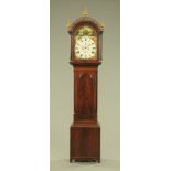 A late Georgian mahogany longcase clock,