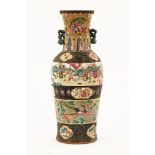 A large 19th century Chinese Cantonese vase, decorated with battle scenes,