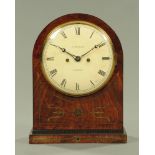 A Regency mahogany brass strung bracket clock, with two train fusee movement by A Bamley London.