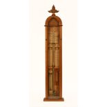 A late 19th century oak cased Admiral Fitzroy's barometer. Height 120 cm.