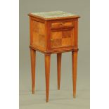 A French bedside cabinet,