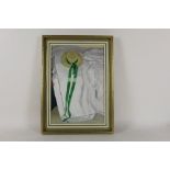 British School, 20th century Summer hat and ribbons, Not signed or dated, Oil on board,