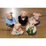 Five Wade NatWest pigs