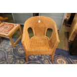 Wicker chair,