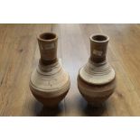 Pair of earthenware vases,