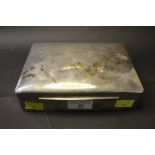 London silver hallmarked cigarette box,