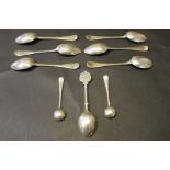 Bag of mixed silver spoons