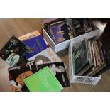 Two boxes of classical easy listening LP's etc