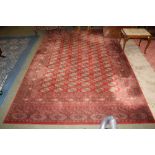 A modern patterned rug,